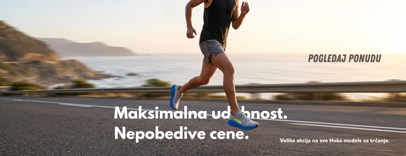 Maksimalna udobnost. Nepobedive cene. HOKA patike hero slika